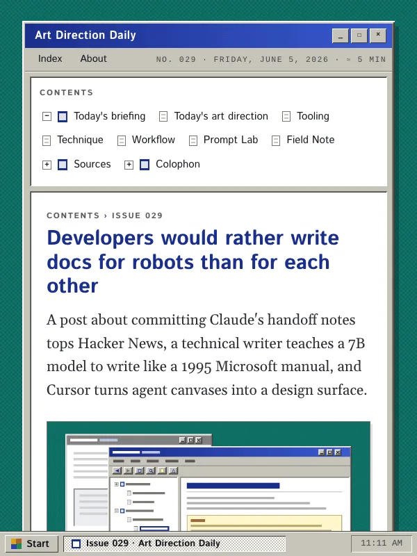 Issue 029 — Developers would rather write docs for robots than for each other