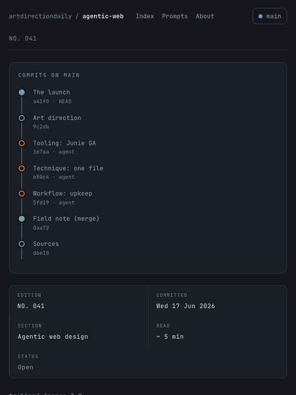Issue 041 — Design just learned to branch and merge