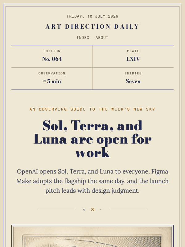 Issue 064 — Sol, Terra, and Luna are open for work