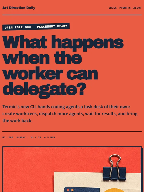 Issue 080 — What happens when the worker can delegate?