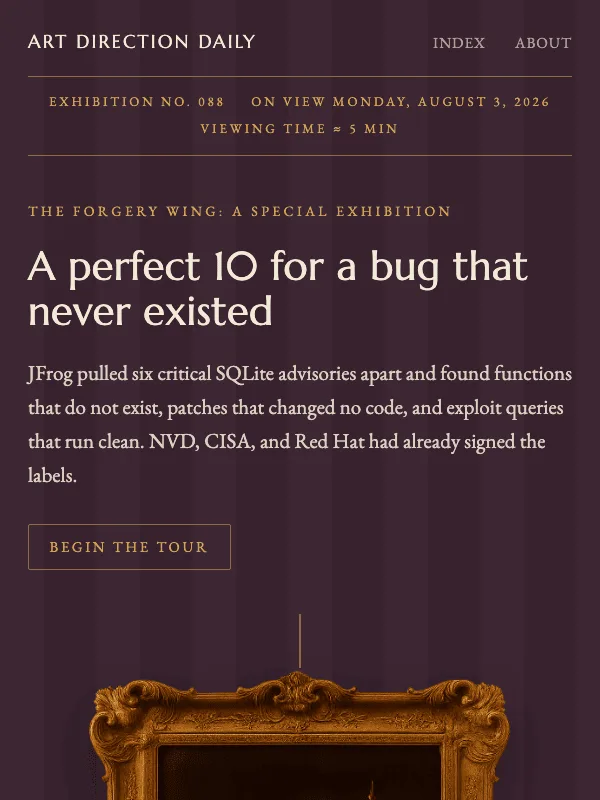 Issue 088 — A perfect 10 for a bug that never existed
