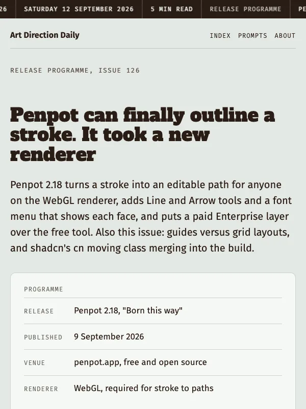 Issue 126 — Penpot can finally outline a stroke. It took a new renderer